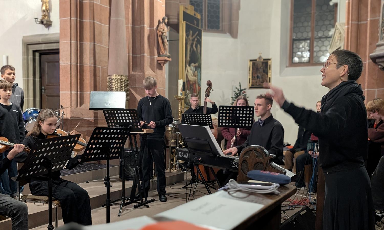 hervorragende Musiker unter Anleitung von Isabel Fricke